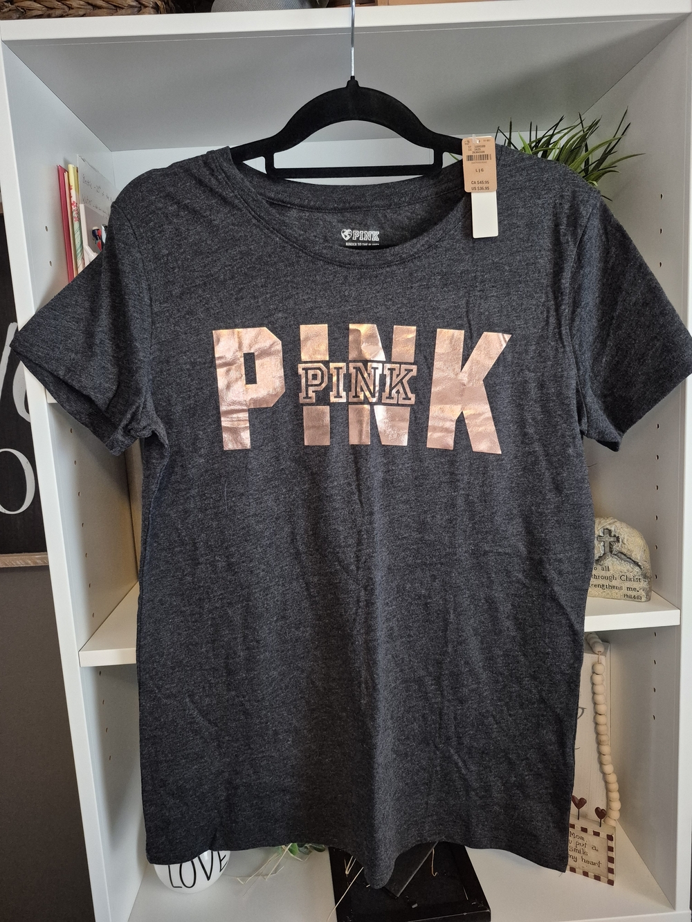 Victoria's Secret Black Logo Tee